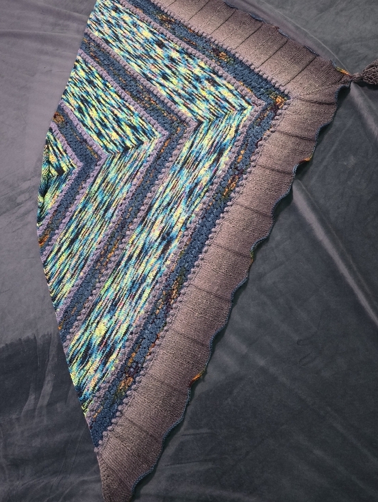 PitterPatterWares Accessories - Lightweight Shawl Hand Knit One Of A Kind